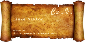 Cseke Viktor névjegykártya